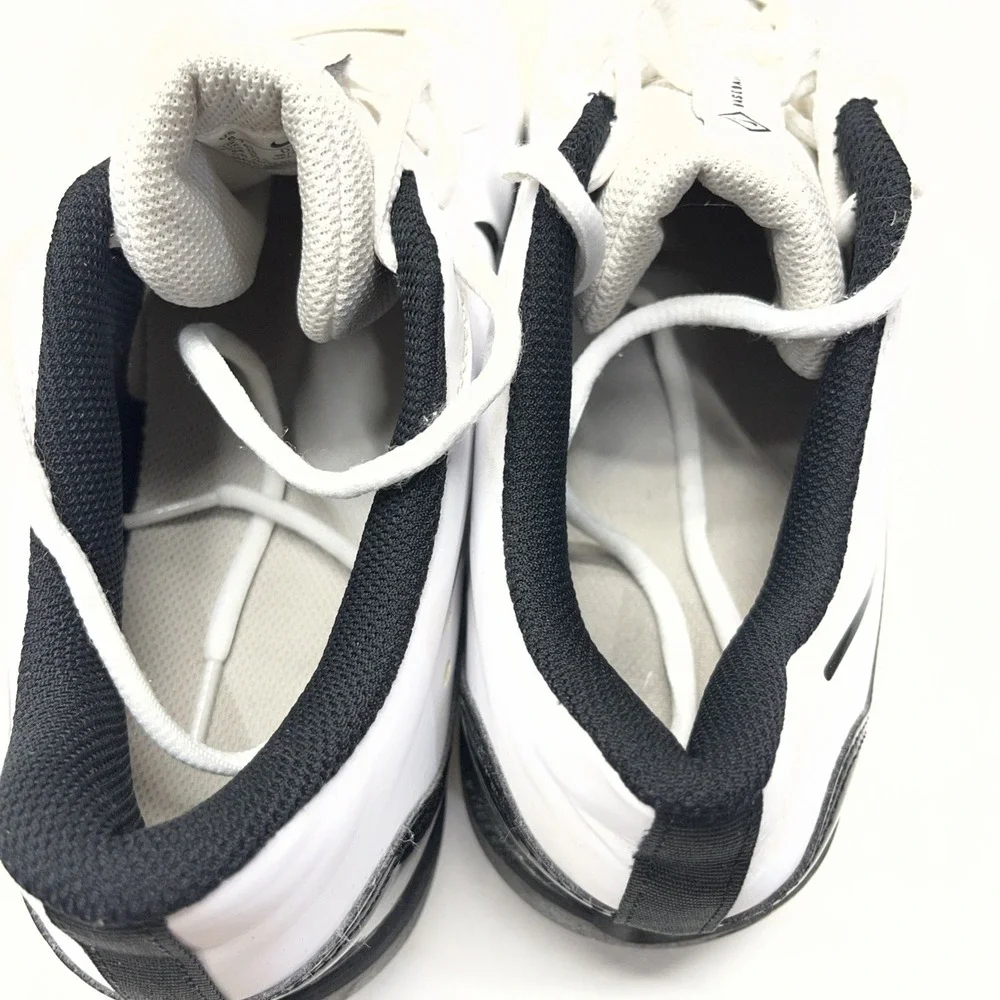 Nike Alpha Huarache 4 Keystone Baseball Cleat White Black DJ6524-101 Men Size 8